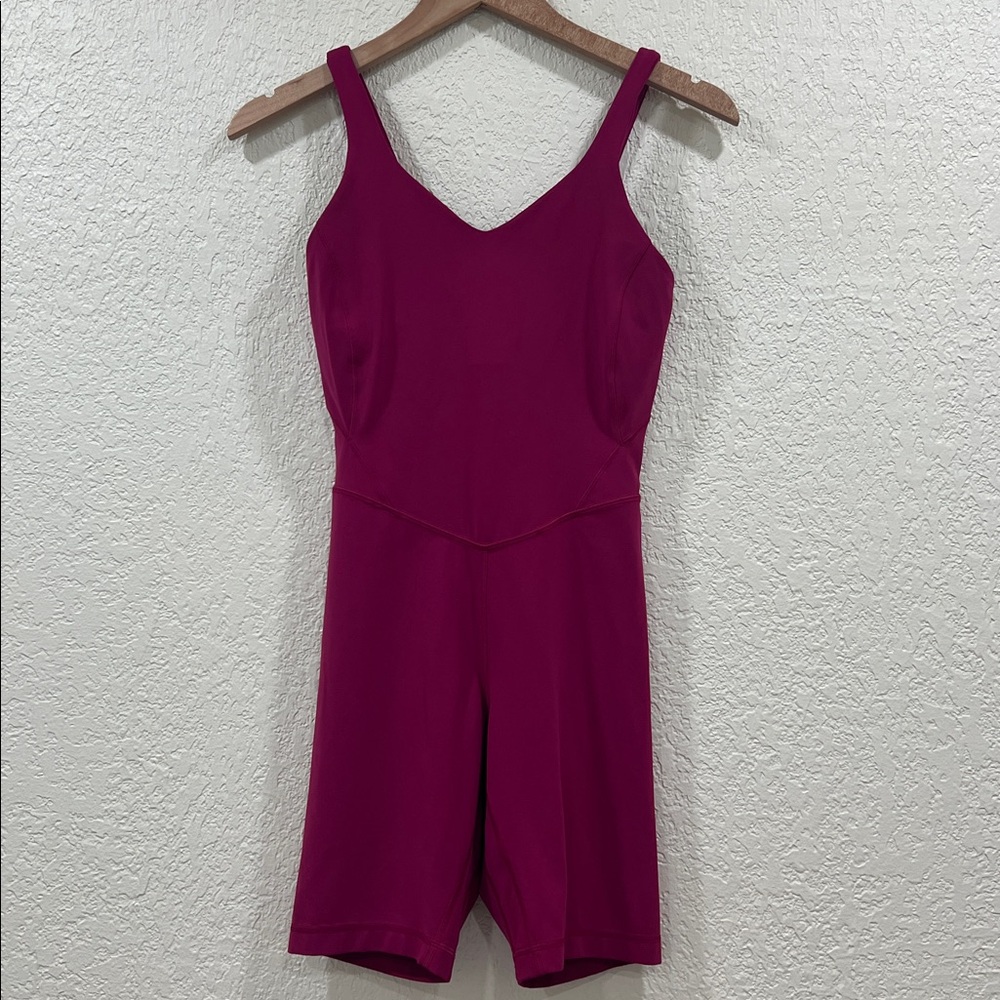 Lululemon Align Bodysuit 8" in Magenta color size 6 - Picture 6 of 10